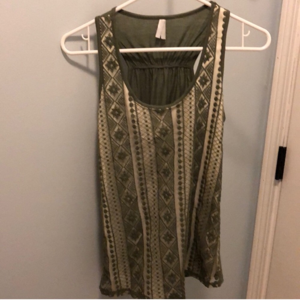 NEW Green & White Tank